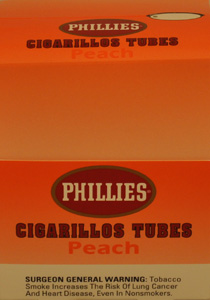 Phillies Cigarillos Peach - 25 Tubes 
