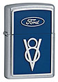 ZIPPO FORD V8 EMBLEM - STREET CHROME 