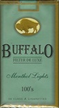 Buffalo Menthol Light 100 Box 
