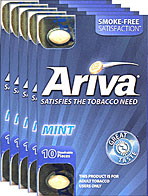 ARIVA DISSOLVABLE TOBACCO PIECES - MINT- 5 PACKS OF 10 