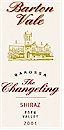 BARTON VALE SHIRAZ CHANGELING 2001