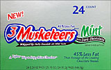 3 Musketeers - Mint with Dark Chocolate 24CT Box 