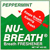 NU BREATH BREATH FRESHENER, PEPPERMINT 12CT/BOX 