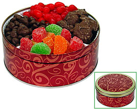 Old Fashioned Holiday Candies Tin 