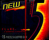 Wrigley's 5 Flare (Cinnamon), 10 Fifteen Piece Packs 