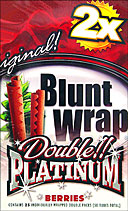 BLUNT WRAP DOUBLE PLATINUM - BERRIES - 25 PACKS OF 2 