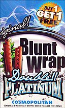 BLUNT WRAP DOUBLE PLATINUM - COSMOPOLITAN - 25 PACKS OF 2 