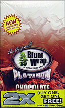 BLUNT WRAP PLATINUM - CHOCOLATE - 25 PACKS OF 2 