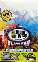 BLUNT WRAP PLATINUM - COSMOPOLITAN - 25 PACKS OF 2 