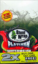 BLUNT WRAP PLATINUM - WATERMELON - 25 PACKS OF 2 