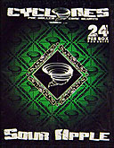 CYCLONES BLUNT WRAP 24CT. SOUR APPLE 