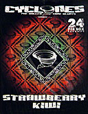 CYCLONES BLUNT WRAP 24CT. STRAWBERRY KIWI 