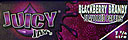 JUICY JAY'S 1 1/4 BLACKBERRY BRANDY CIGARETTE PAPERS 24CT BOX 