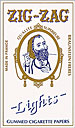 ZIG ZAG LIGHTS SINGLE WIDTH CIGARETTE PAPER 24CT BOX 