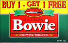 BOWIE CHEWING TOBACCO 12CT BOX-PROMOTIONAL CARTON 