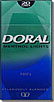 DORAL MENTHOL LIGHT 100 BOX 
