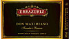 ERRAZURIZ CABERNET SAUVIGNON DON MAXIMIANO 2000