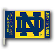 Notre Dame Logo Car Flag 