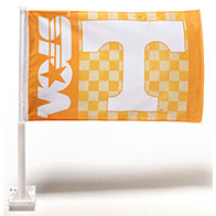 Tennessee Volunteers "Vols" Logo Car Flag 