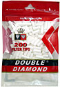 Double Diamond Filter Tips - 200ct Bag 