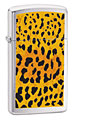 ZIPPO SLIM PANTHER FUR - BRUSHED CHROME 