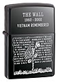 ZIPPO VIETNAM WALL MEMORIAL - BLACK ICE 