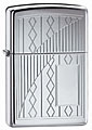 ZIPPO DIAMONDS IN SHADOW - HIGH POLISH CHROME 