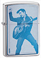 ZIPPO ELVIS - BLUE ANODIZED ALUMINUM EMBLEM 