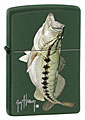 ZIPPO GUY HARVEY BASS - GREEN MATTE 