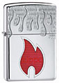 ZIPPO INFERNO - HIGH  POLISH ARMOR 