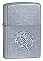 ZIPPO RAISED DRAGON STAMPING - HIGH POLISH CHROME 