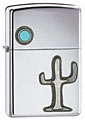 ZIPPO DESERT AFTERNOON EMBLEM - HIGH POLISH CHROME 