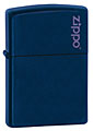 ZIPPO NAVY MATTE w/ ZIPPO LOGO 