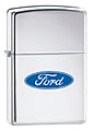 ZIPPO FORD OVAL - HIGH POLISH CHROME 
