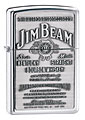 ZIPPO JIM BEAM PEWTER EMBLEM - HIGH POLISH CHROME 