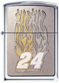 ZIPPO JEFF GORDON "FLAMES EMBLEM" - HIGH POLISH CHROME 