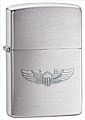 ZIPPO U.S. ARMY WINGS EMBLEM - BRUSHED CHROME 