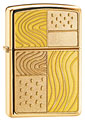 ZIPPO YELLOW JOURNEY EMBLEM - HIGH POLISH BRASS 