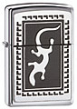 ZIPPO GECKO EMBLEM - HIGH POLISH CHROME 