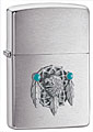 ZIPPO DREAM CATCHER EMBLEM - BRUSHED CHROME 