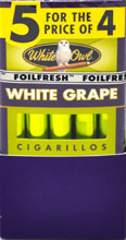 White Owl Cigarillo White Grape Foil 5 For the Price of 4 