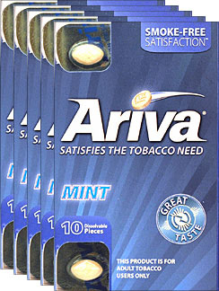 ARIVA DISSOLVABLE TOBACCO PIECES - MINT- 5 PACKS OF 10 