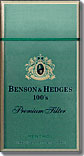 BENSON & HEDGES MENTHOL 100 BOX 