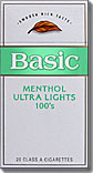 BASIC MENTHOL ULTRA LIGHT 100 BOX 