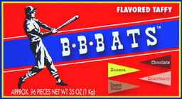 B.B. Bats Assorted Taffy 96ct 