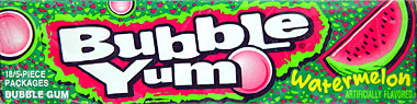 Bubble Yum Watermelon 18/5pks. 