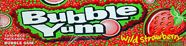 Bubble Yum Wild Strawberry 12/10 CT 