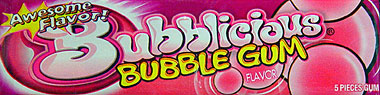 Bubblicious Bubble Gum Flavor 18/5pks. 