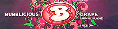 Bubblicious Grape 18/5pks. 