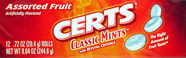 Certs Classic Mint Assorted Fruit 24ct. 